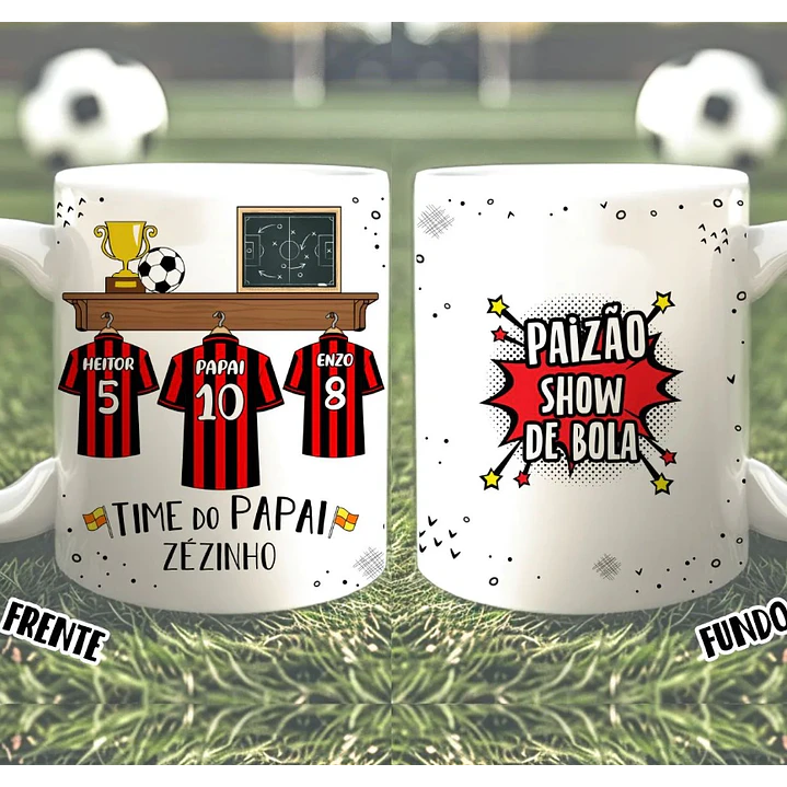 26 Artes para Caneca Futebol Dia dos Pais Arquivo em Jpg 8