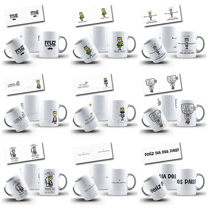 30 Artes para Caneca Dia dos Pais Arquivo em Png 9