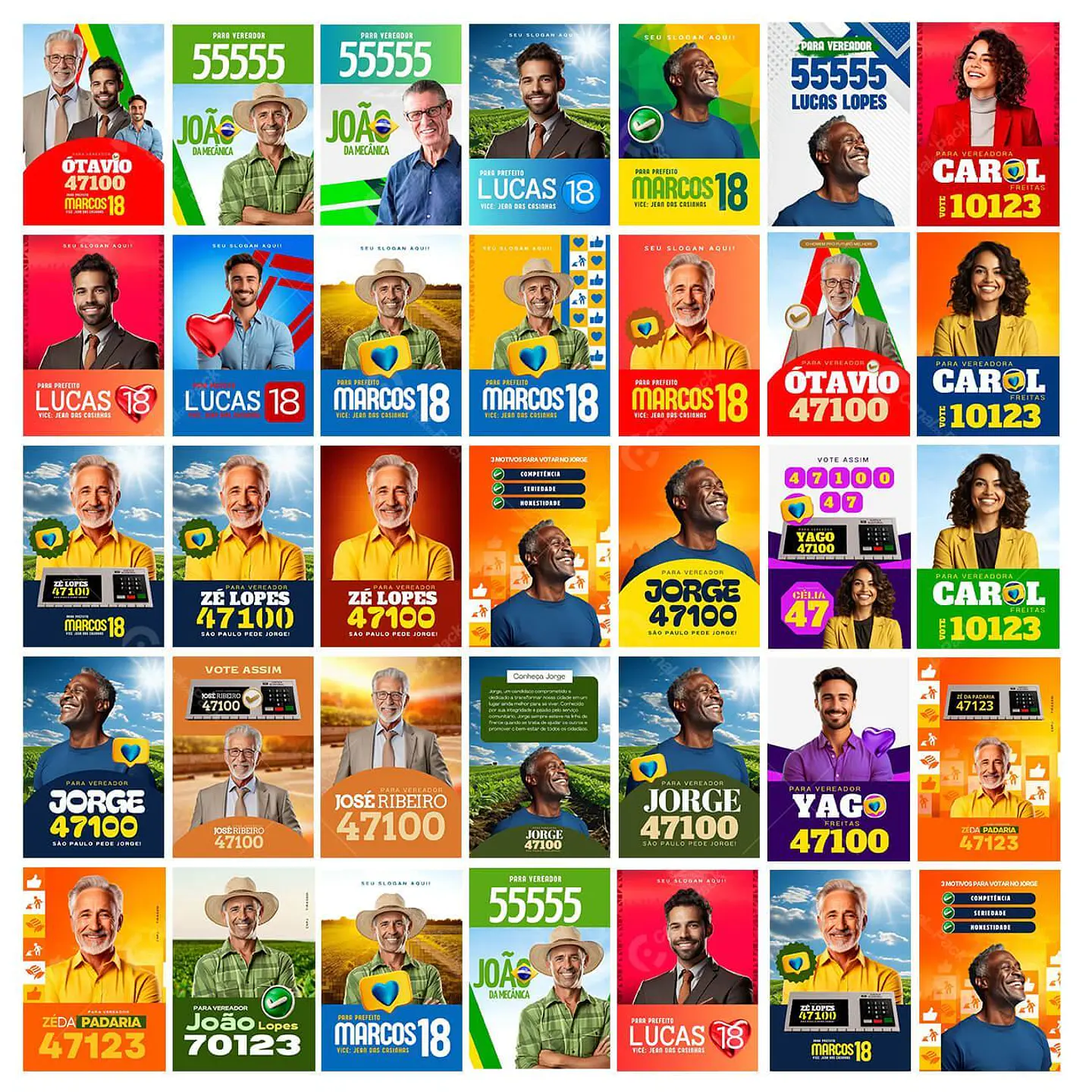 Pack Canva Arte Politica 2.0 Campanha Eleitoral, Eleições, Político Editáveis 4