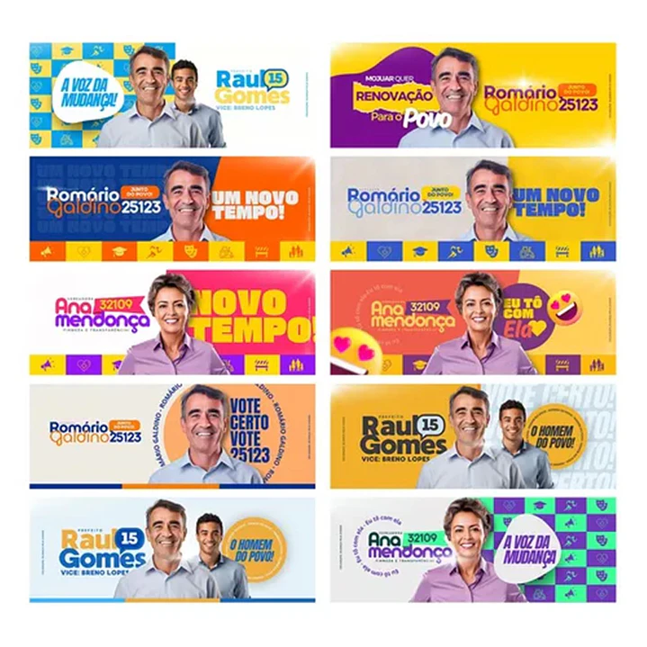 Pack Canva Arte Politica 2.0 Campanha Eleitoral, Eleições, Político Editáveis 7