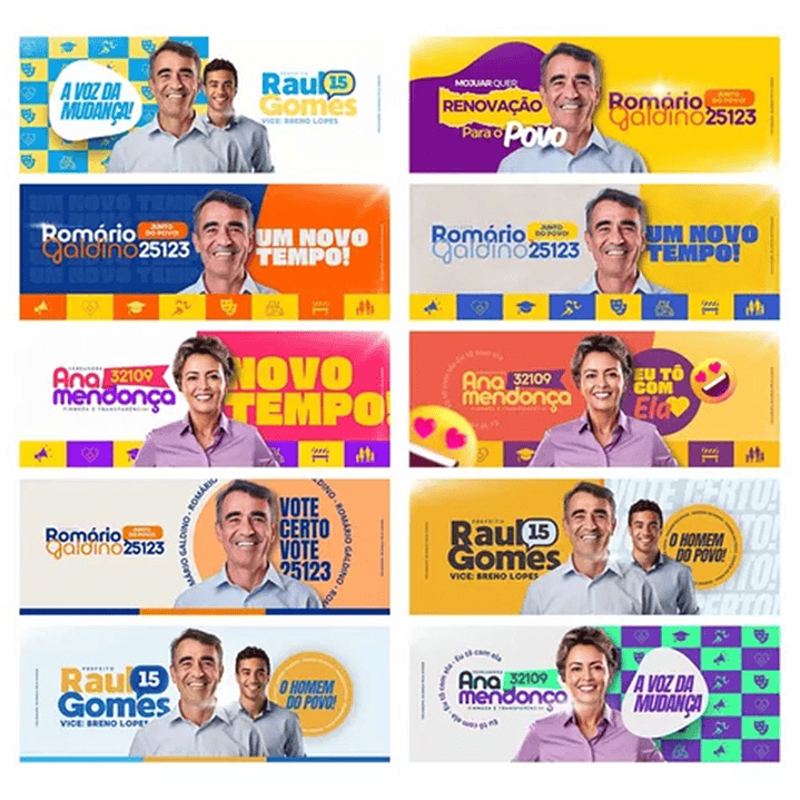 Pack Canva Arte Politica 2.0 Campanha Eleitoral, Eleições, Político Editáveis 8