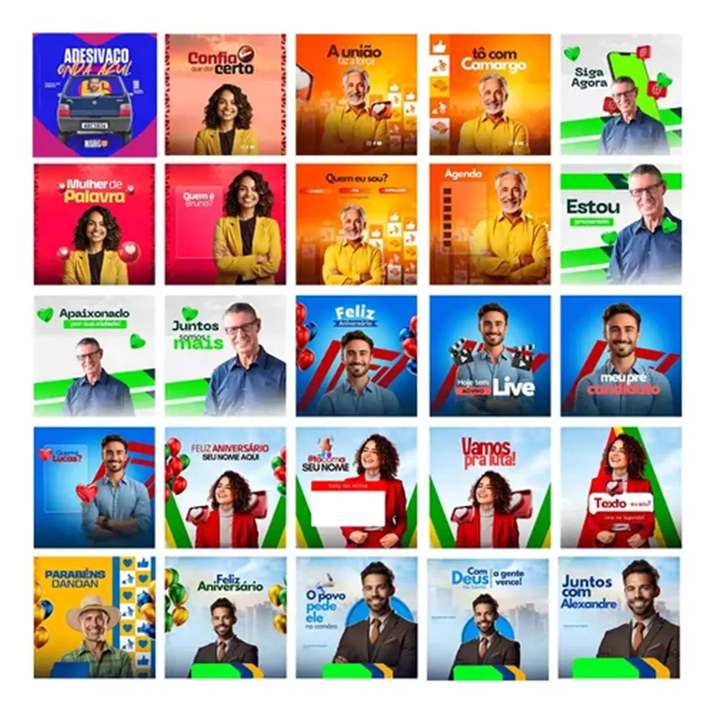 Pack Canva Arte Politica 2.0 Campanha Eleitoral, Eleições, Político Editáveis 9