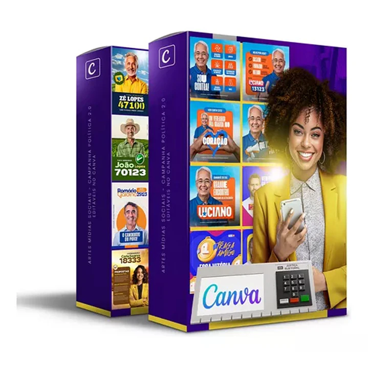 Pack Canva Arte Politica 2.0 Campanha Eleitoral, Eleições, Político Editáveis 10