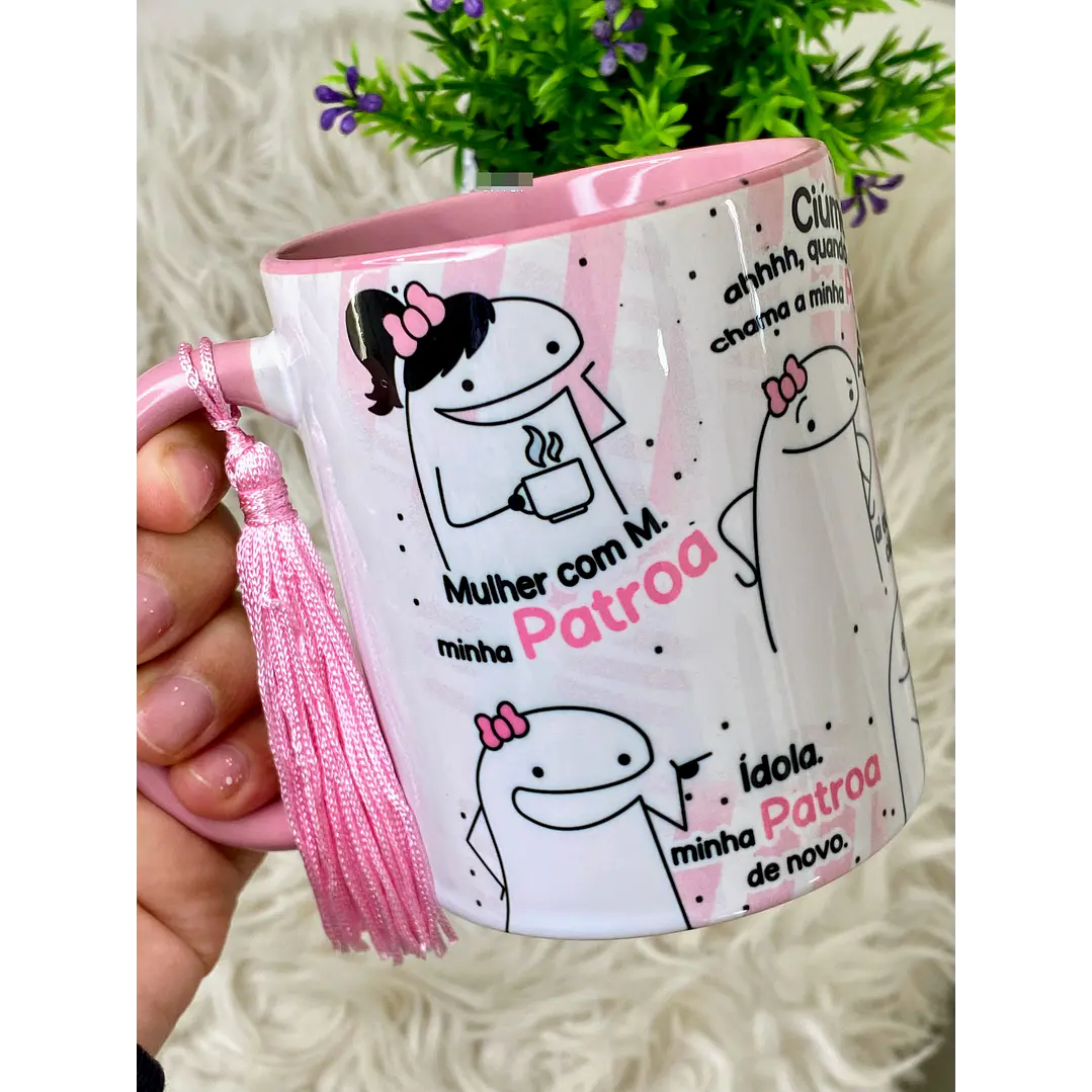 Arte Caneca Flork Mulher com M Minha Patroa Arquivo em Jpg  1