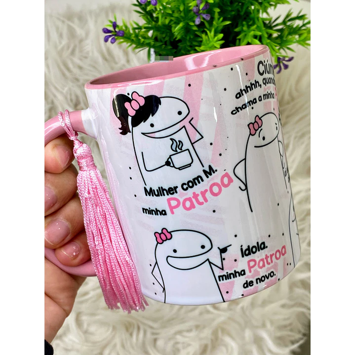 Arte Caneca Flork Mulher com M Minha Patroa Arquivo em Jpg  1