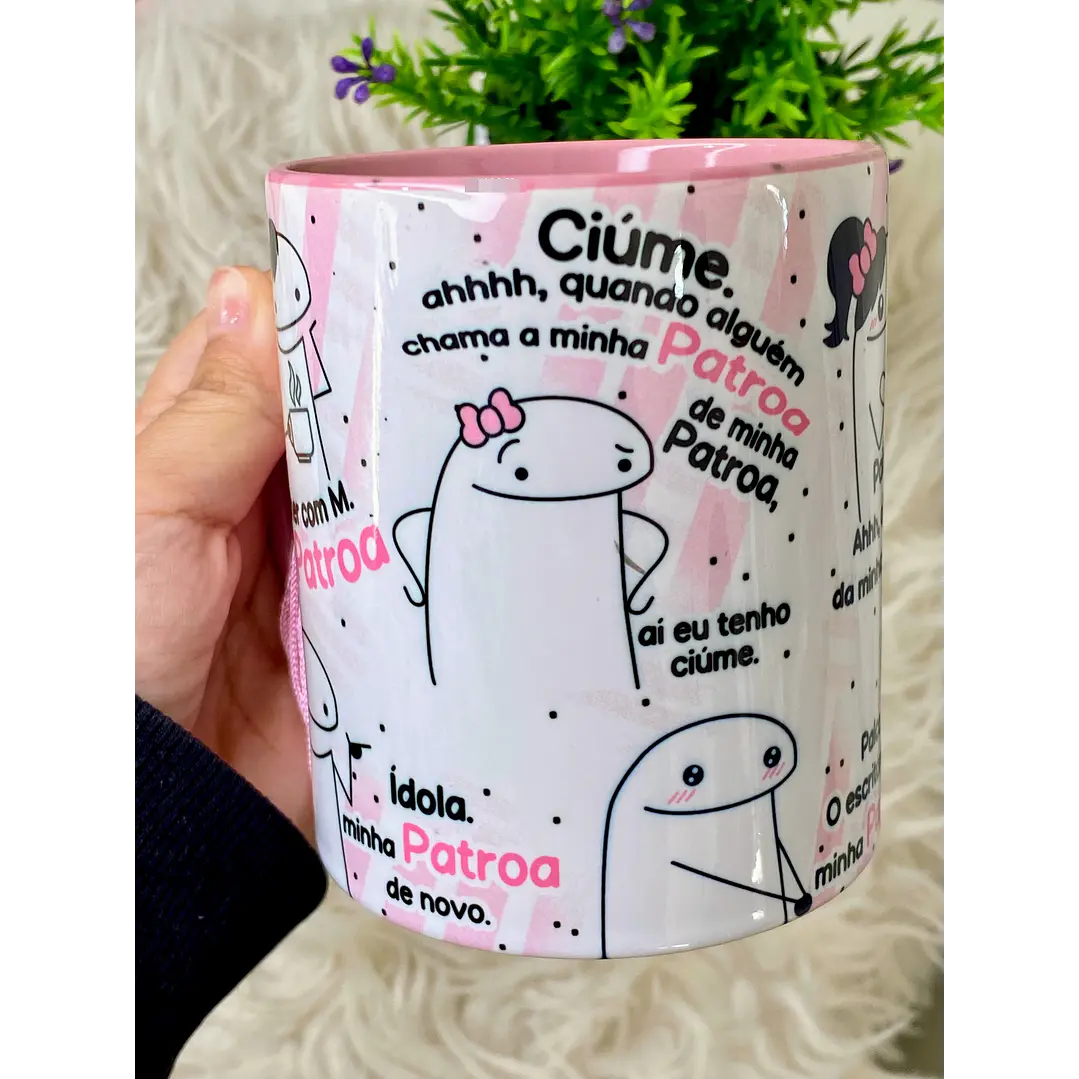 Arte Caneca Flork Mulher com M Minha Patroa Arquivo em Jpg  2