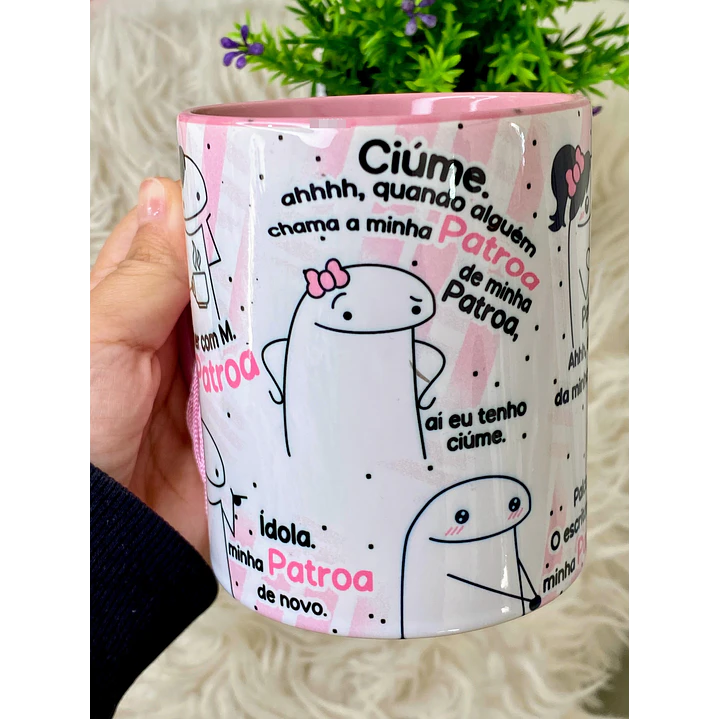 Arte Caneca Flork Mulher com M Minha Patroa Arquivo em Jpg  2