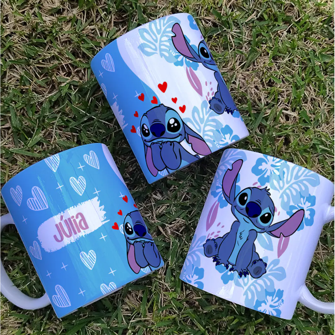 Arte Caneca Stitch Arquivo Editável 1