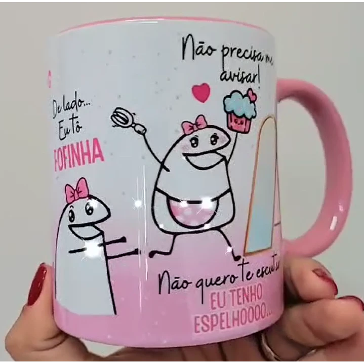 Arte Caneca Aaaa Cê reparou que eu engordei, Tô mais Gordinha Arquivo Png 3