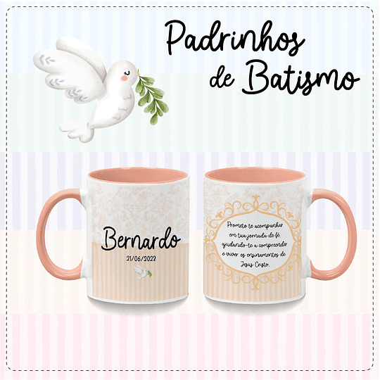 5 Artes para Caneca Batizado Arquivo em Jpg