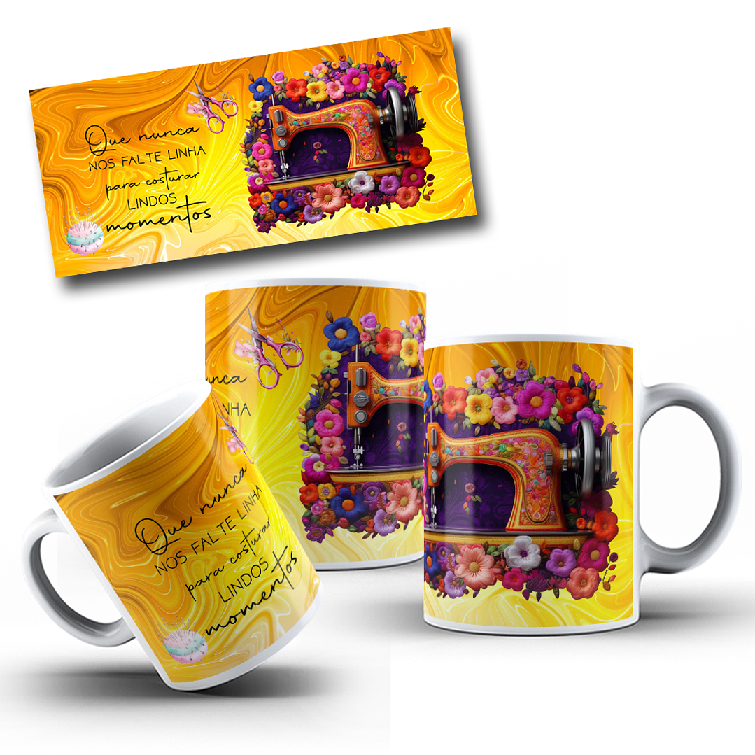 6 Artes para Caneca Costura Costureira Arquivo Jpg 2