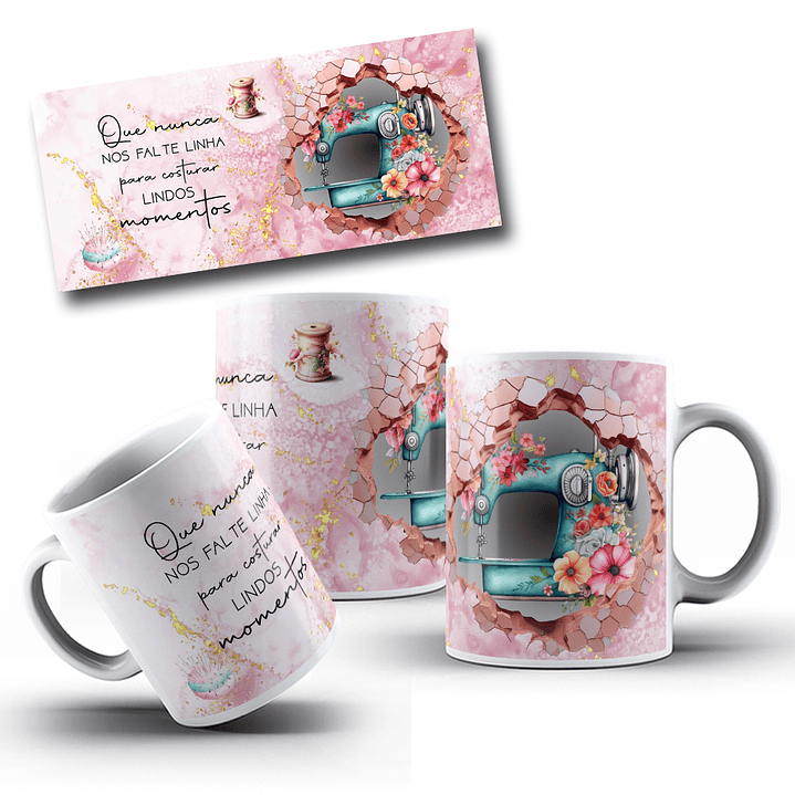 6 Artes para Caneca Costura Costureira Arquivo Jpg 1
