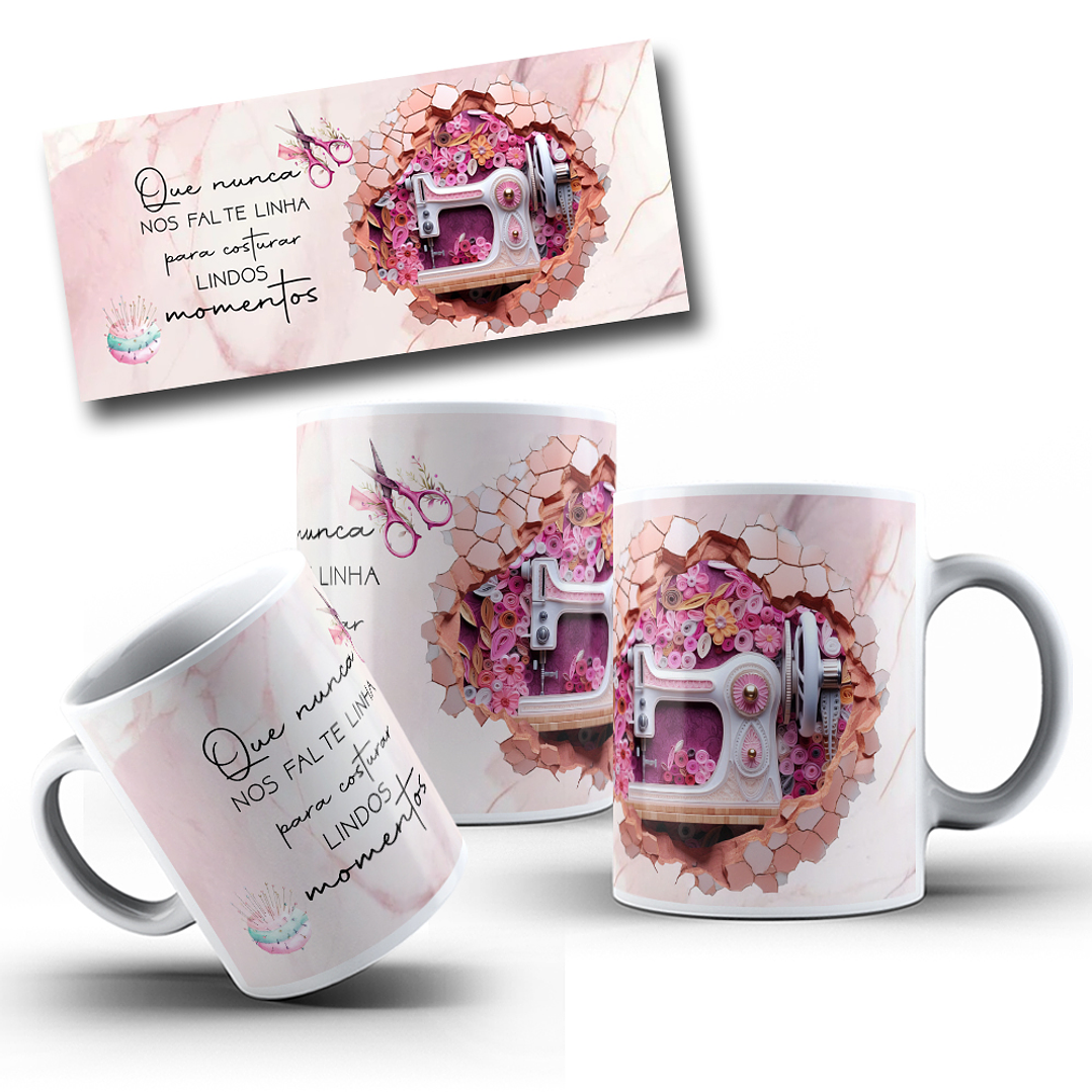 6 Artes para Caneca Costura Costureira Arquivo Jpg 6
