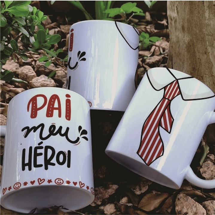 6 Artes para Caneca Dia dos Pais Arquivo Editável 1