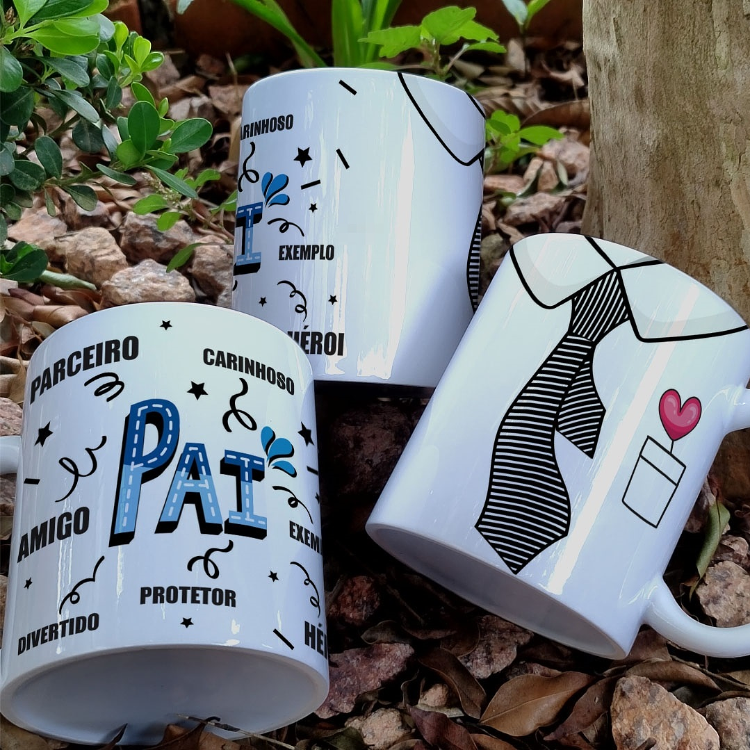 6 Artes para Caneca Dia dos Pais Arquivo Editável 2