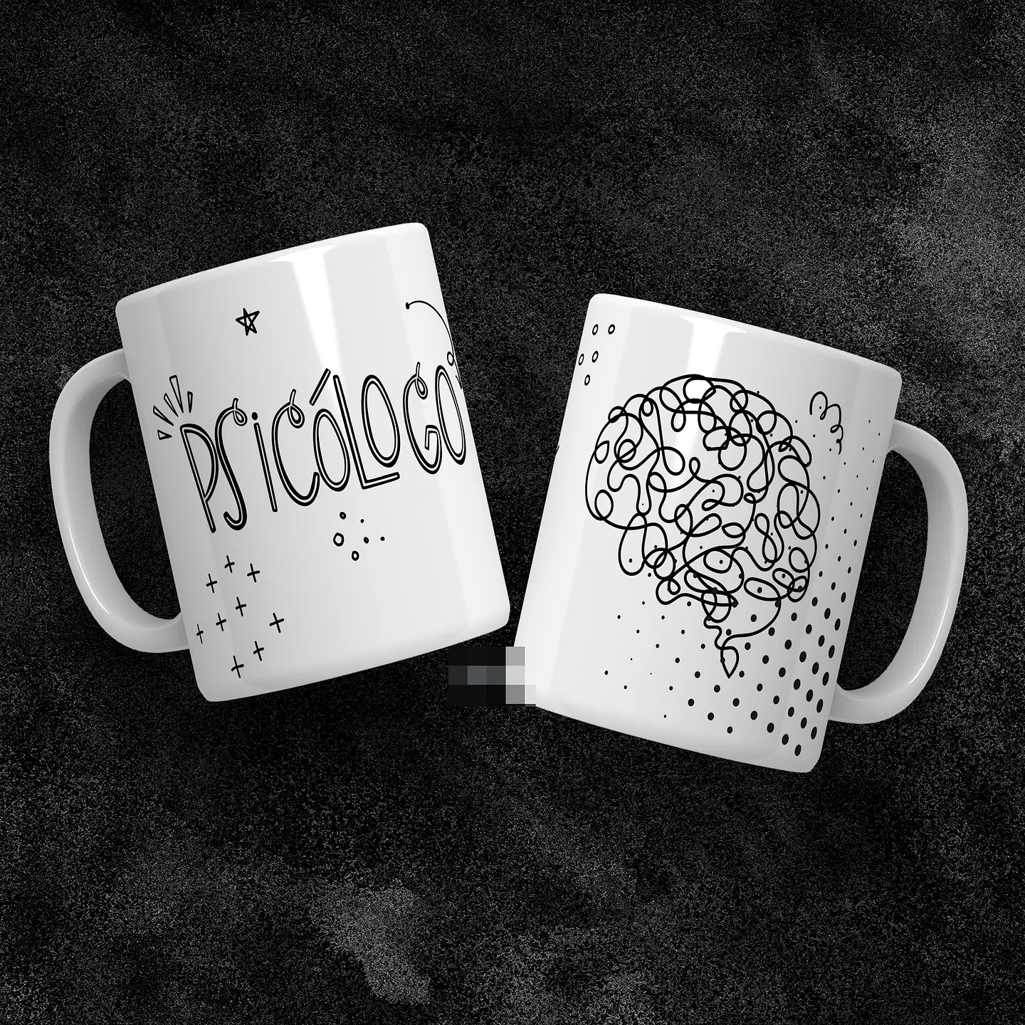 6 Artes para Caneca Profissão Psicologo Arquivo em Jpg  2