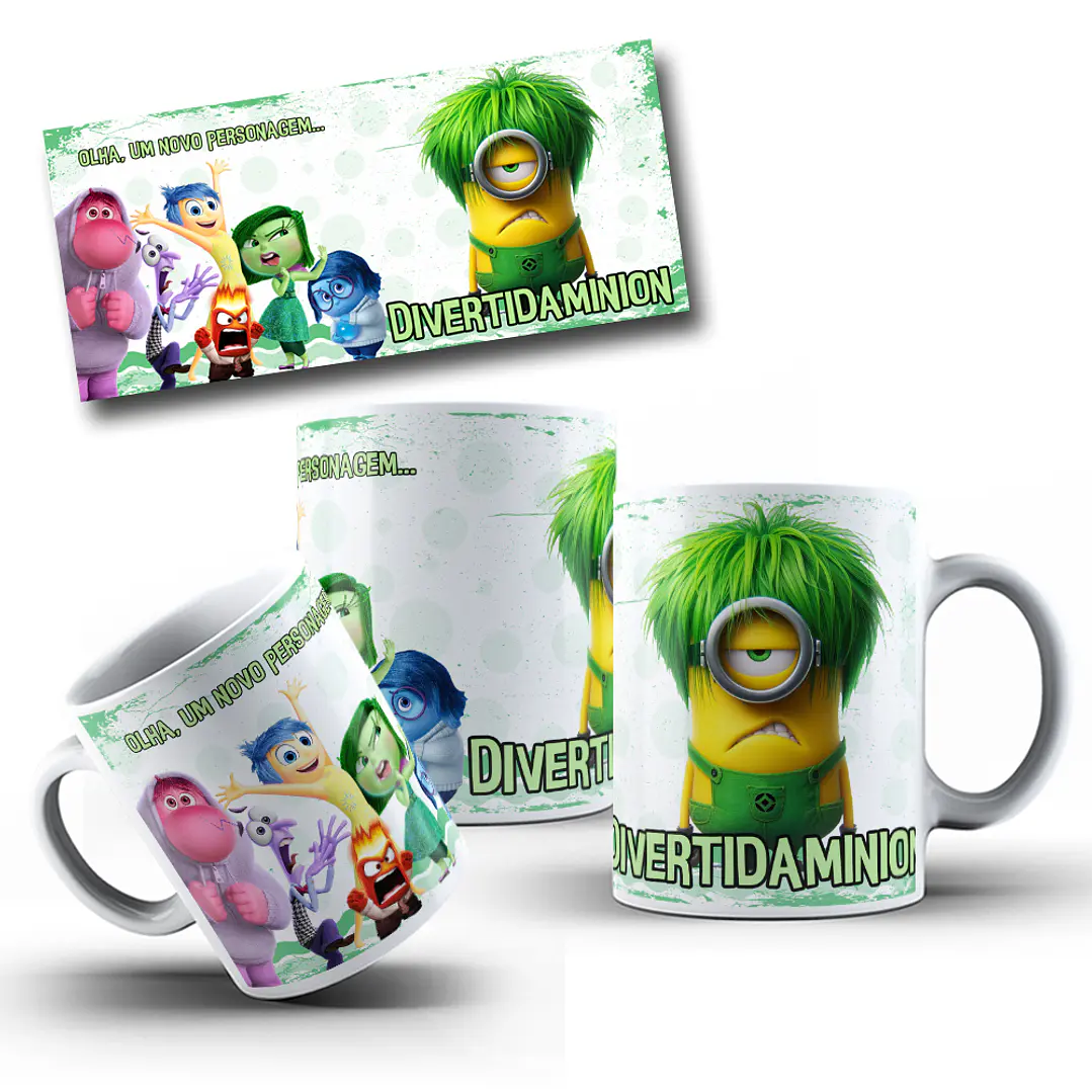 8 Artes para Caneca Minions Arquivo em Jpg 4