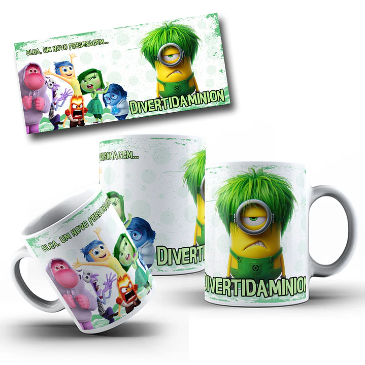 8 Artes para Caneca Minions Arquivo em Jpg 4