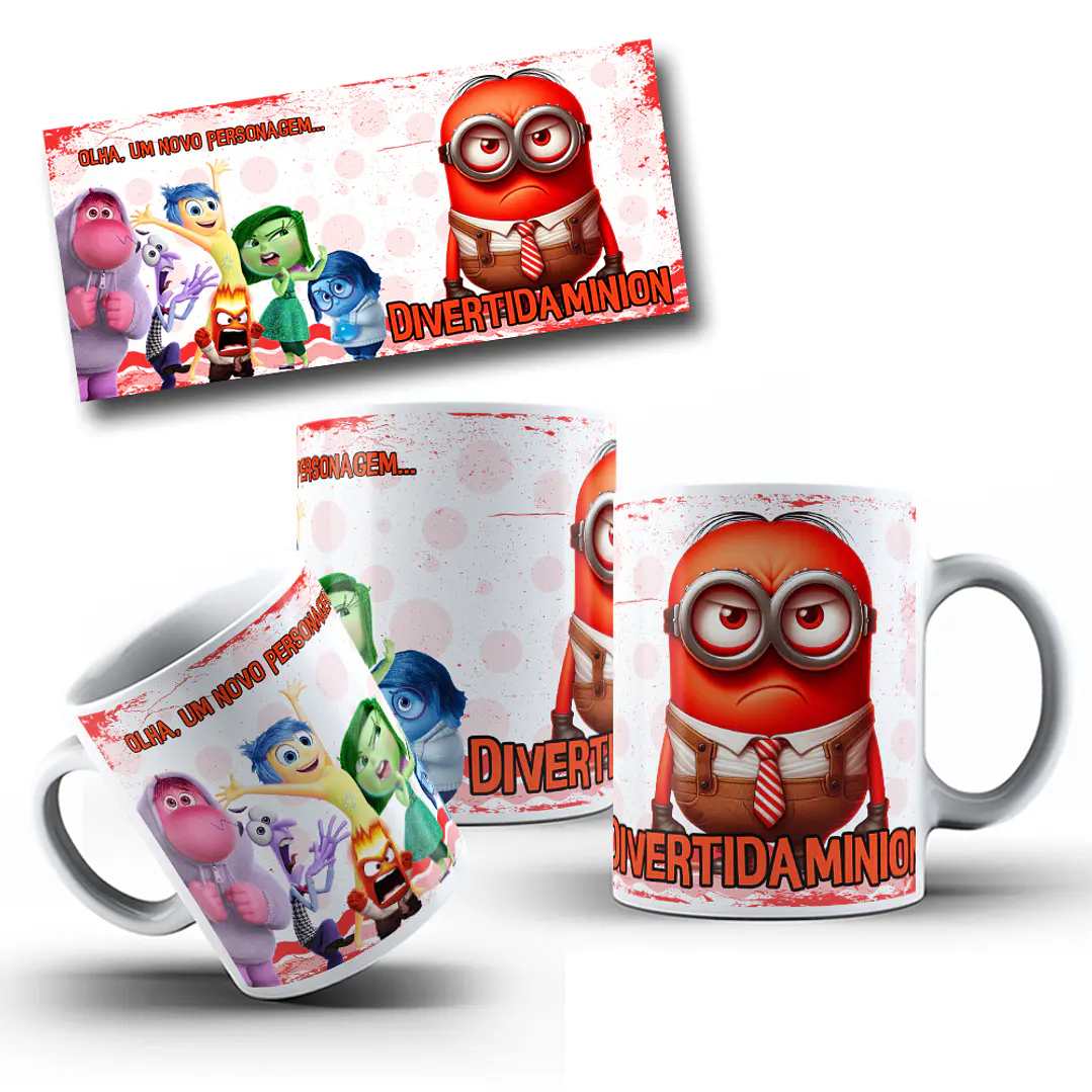 8 Artes para Caneca Minions Arquivo em Jpg 5