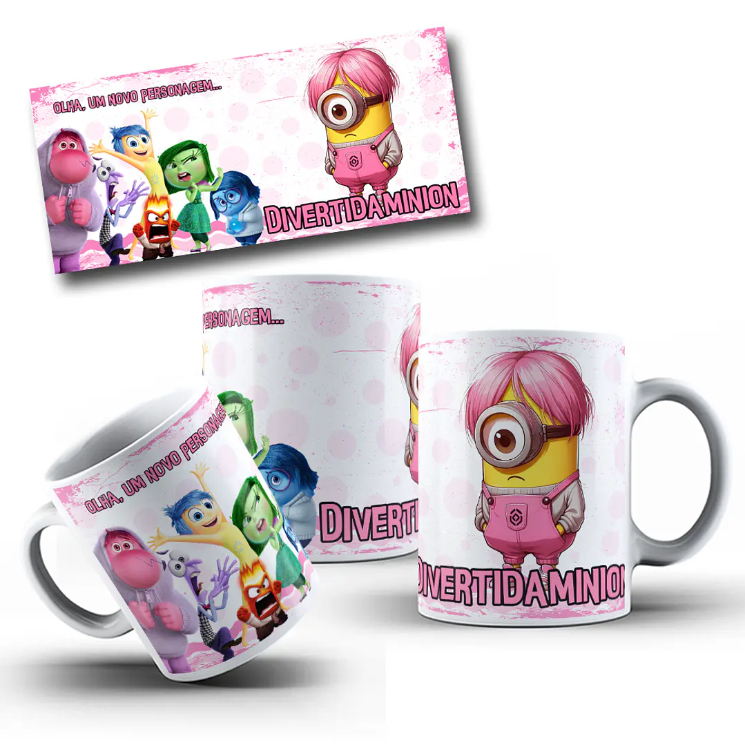 8 Artes para Caneca Minions Arquivo em Jpg 6