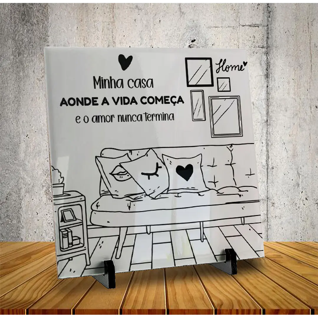 10 Artes para Azulejo Frases para Casa Arquivo Editável  4