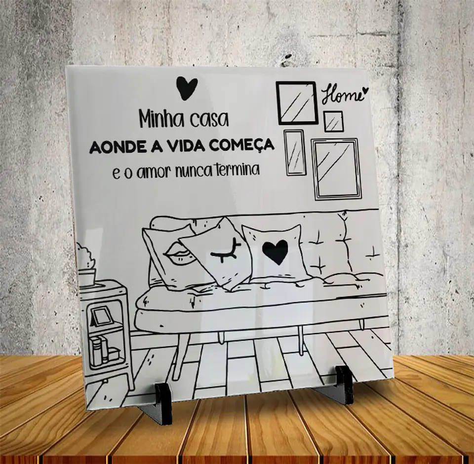 10 Artes para Azulejo Frases para Casa Arquivo Editável  4