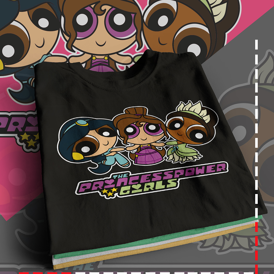 10 Artes para Camisa Meninas Super Poderosas Arquivo Editável 10