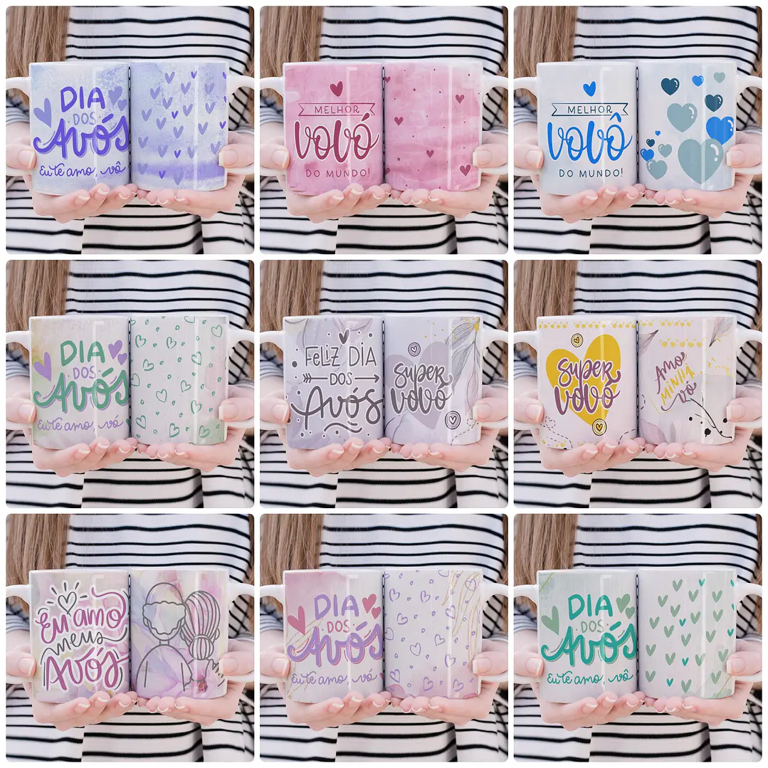 20 Artes para Caneca Dia dos Avós Arquivo em Jpg 2