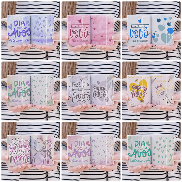 20 Artes para Caneca Dia dos Avós Arquivo em Jpg 2