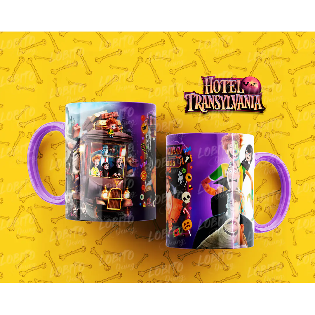 10 Artes para Caneca Hotel Trasilvânia Arquivo Editável 2