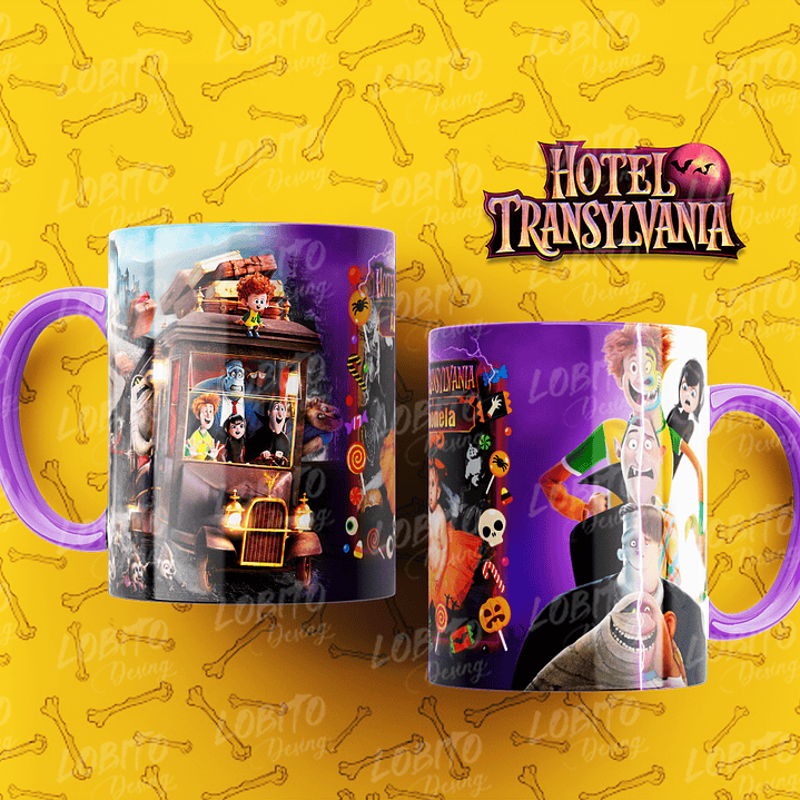10 Artes para Caneca Hotel Trasilvânia Arquivo Editável 2