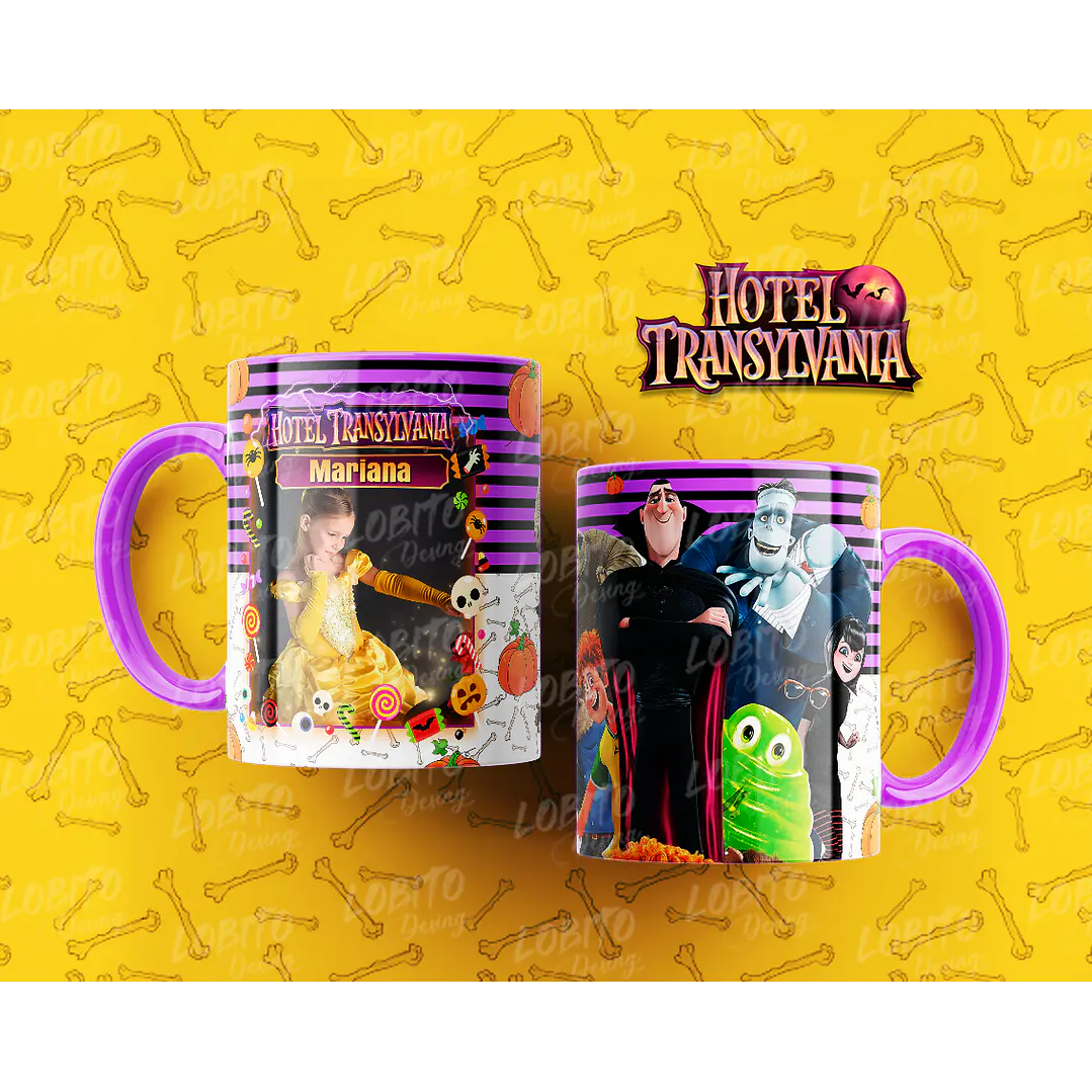 10 Artes para Caneca Hotel Trasilvânia Arquivo Editável 3