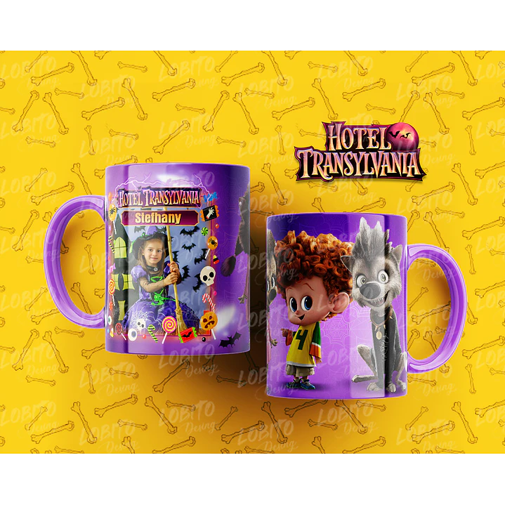 10 Artes para Caneca Hotel Trasilvânia Arquivo Editável 4