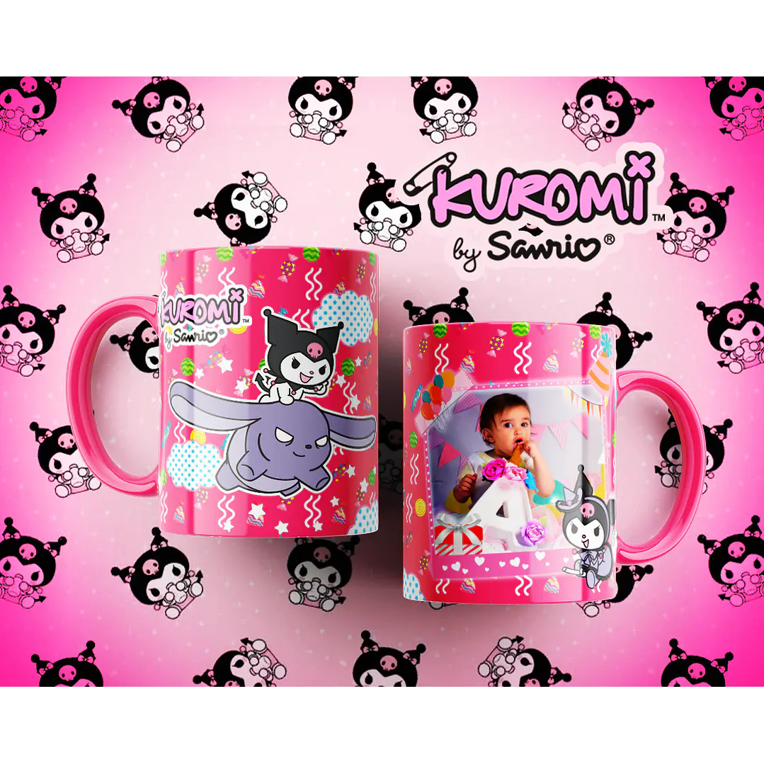 10 Artes para Caneca Kuromi Arquivo Editável  2
