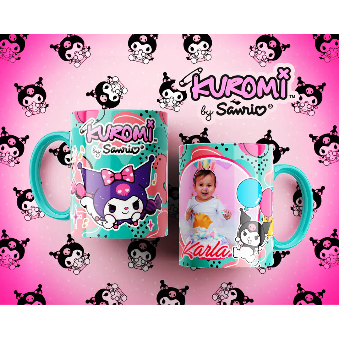 10 Artes para Caneca Kuromi Arquivo Editável  4