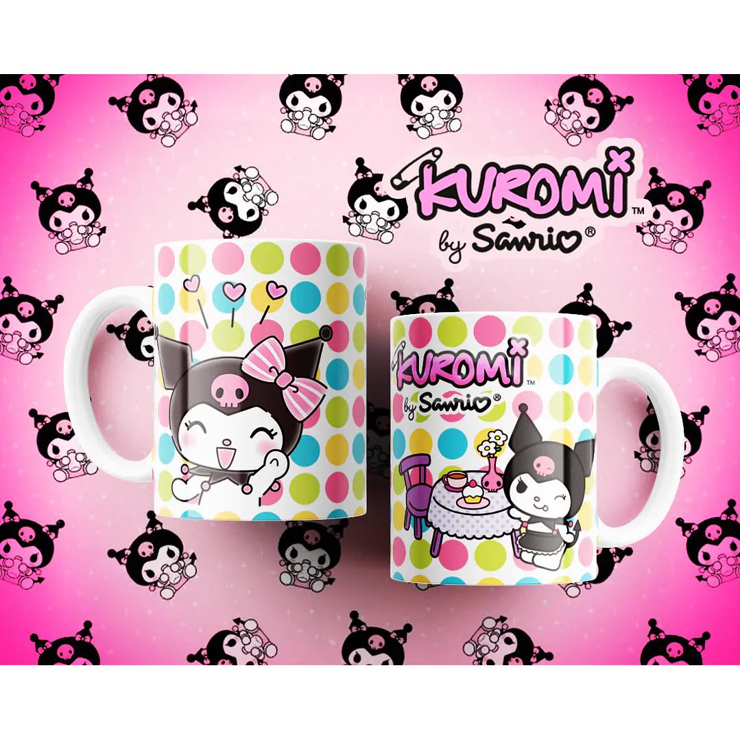 10 Artes para Caneca Kuromi Arquivo Editável  5