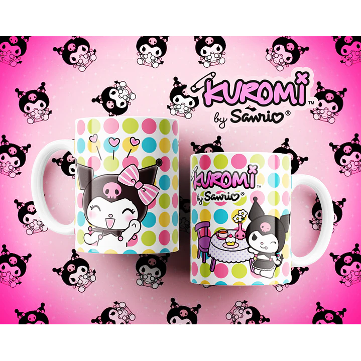 10 Artes para Caneca Kuromi Arquivo Editável  5
