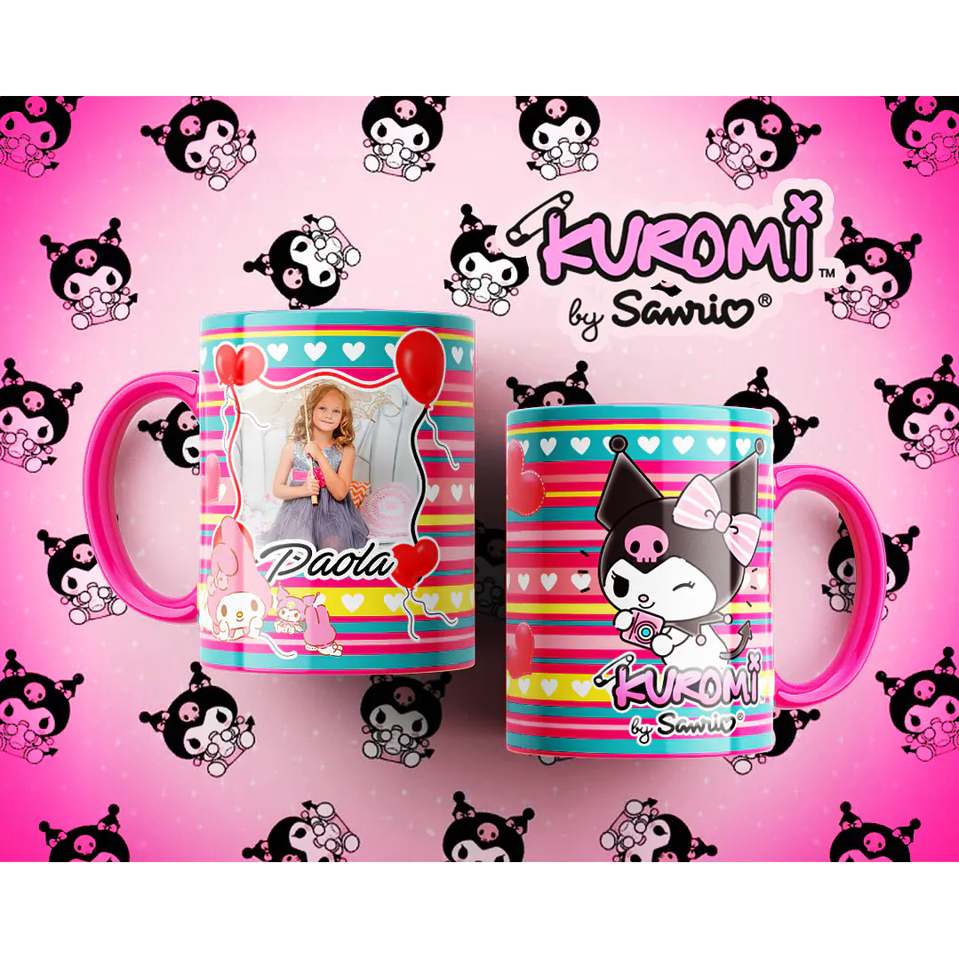 10 Artes para Caneca Kuromi Arquivo Editável  6