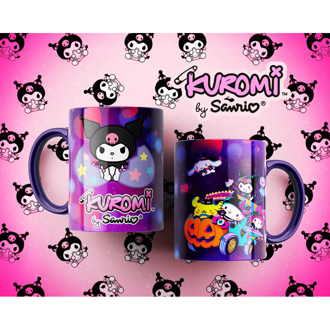 10 Artes para Caneca Kuromi Arquivo Editável  7