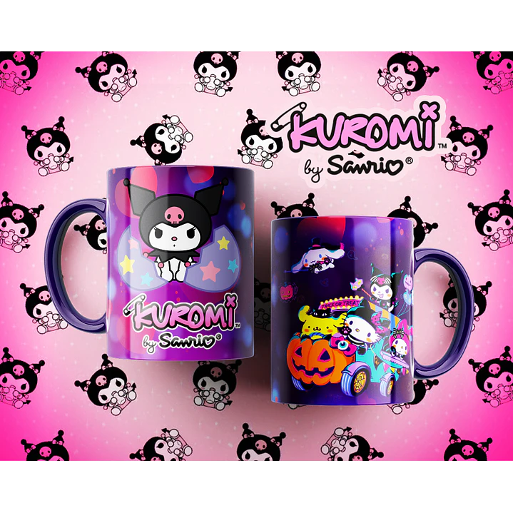 10 Artes para Caneca Kuromi Arquivo Editável  7