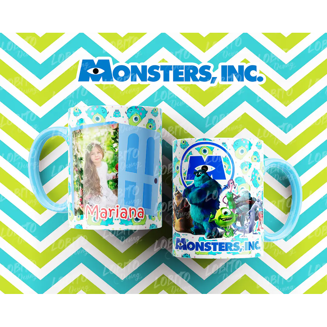 10 Artes para Caneca Monstros SA Arquivo Editável  6
