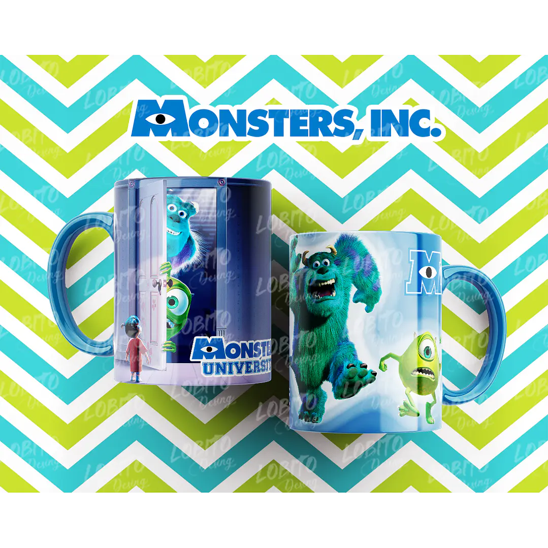 10 Artes para Caneca Monstros SA Arquivo Editável  10