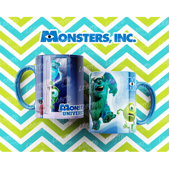 10 Artes para Caneca Monstros SA Arquivo Editável  10
