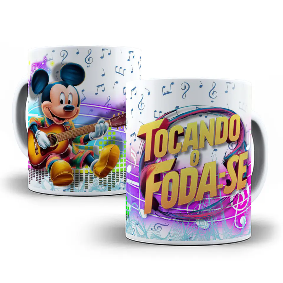 10 Artes para Caneca Tocando o Foda Se Arquivo em Jpg 1