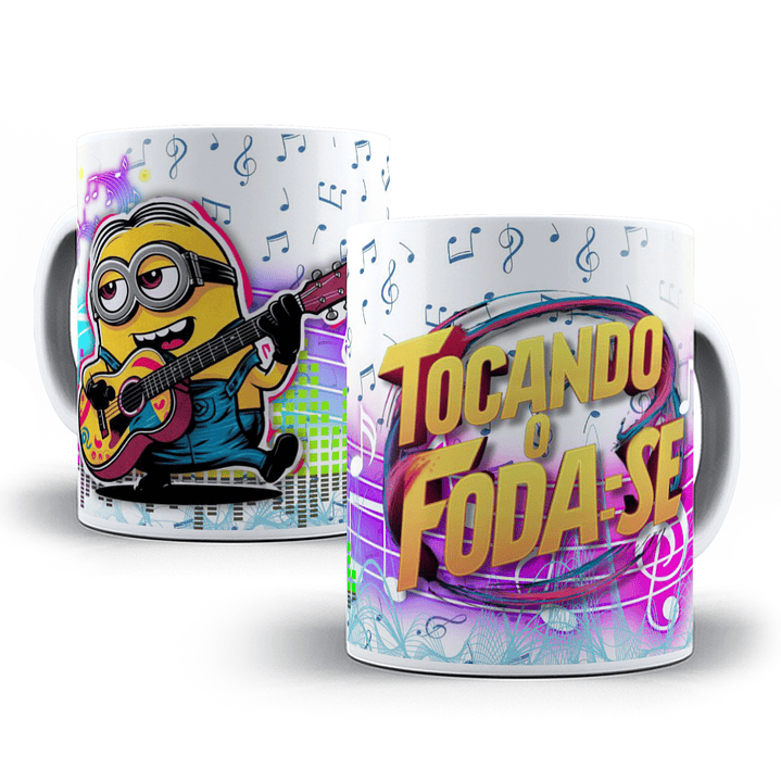 10 Artes para Caneca Tocando o Foda Se Arquivo em Jpg 4
