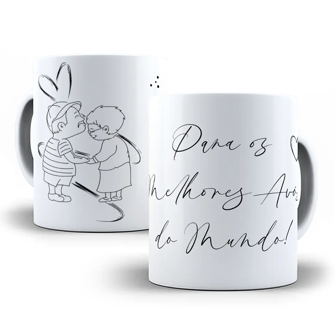 11 Artes para Caneca Dia dos Avós Minimalista Arquivo Editável 6