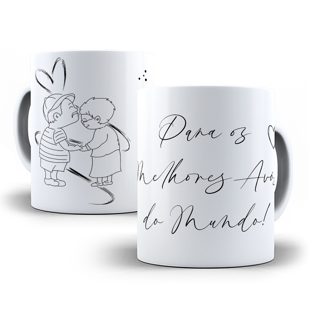 11 Artes para Caneca Dia dos Avós Minimalista Arquivo Editável 6