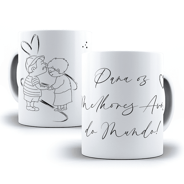 11 Artes para Caneca Dia dos Avós Minimalista Arquivo Editável 6