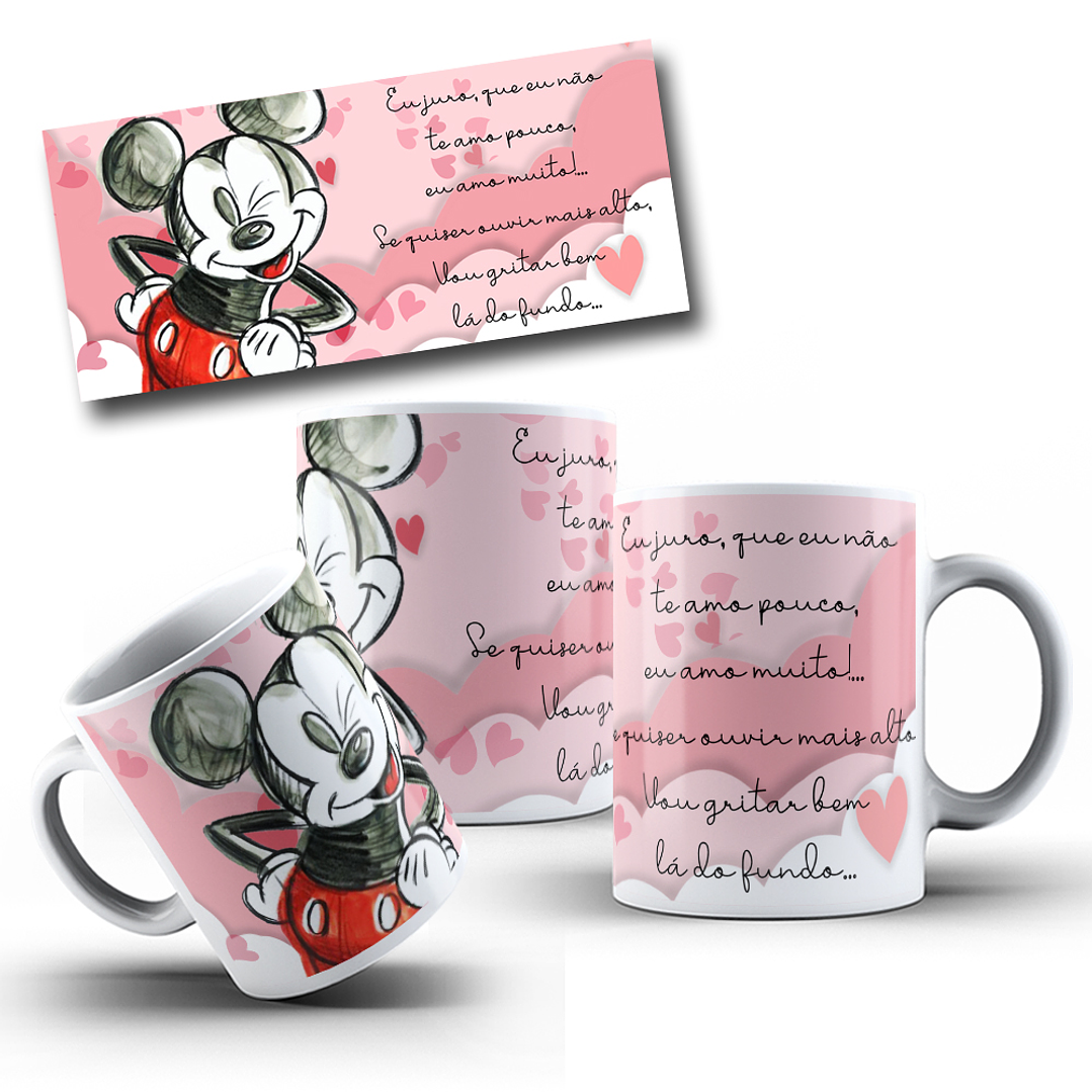 11 Artes para Caneca Mickey e Minnie Arquivo Editável 5