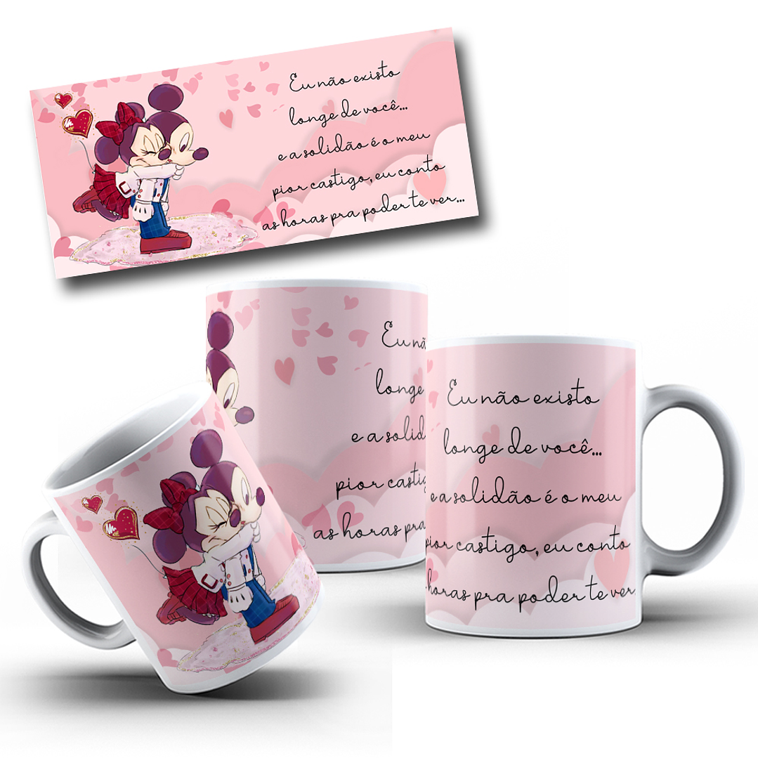 11 Artes para Caneca Mickey e Minnie Arquivo Editável 9
